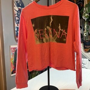 Selena Graphic Long Sleeve Tee - Coral